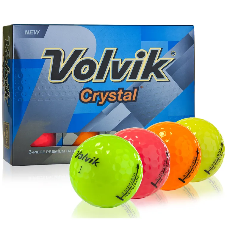 Volvik Crystal Multi-Color Golf Balls - Golfballs.com