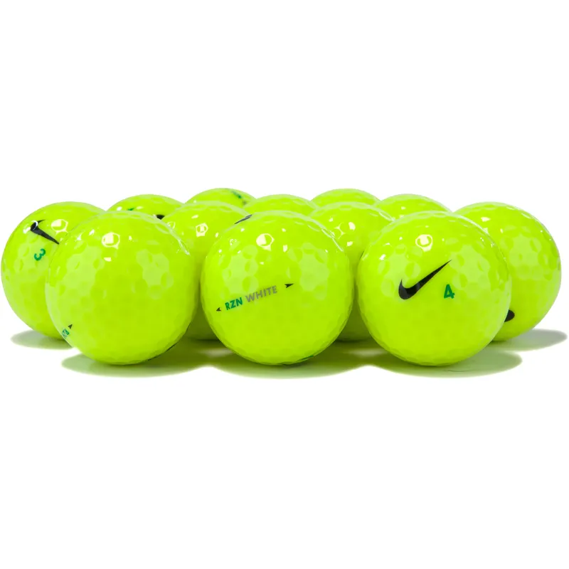 Nike RZN Speed White Volt Golf Balls - Golfballs.com