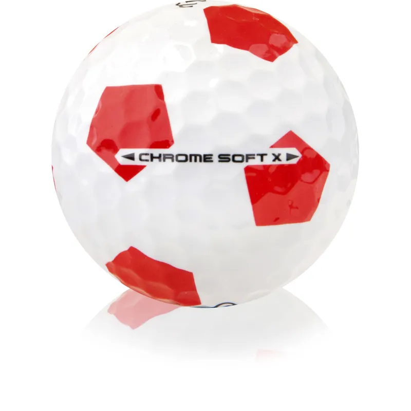 Callaway Golf Chrome Soft X Truvis Red Golf Balls - Golfballs.com