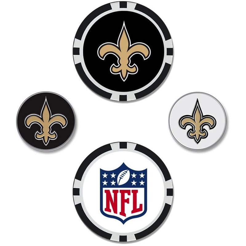 Team Effort Team Effort NFL Set of 4 Ball Markers - New Orleans Saints - $16.99 at Golfballs.com
