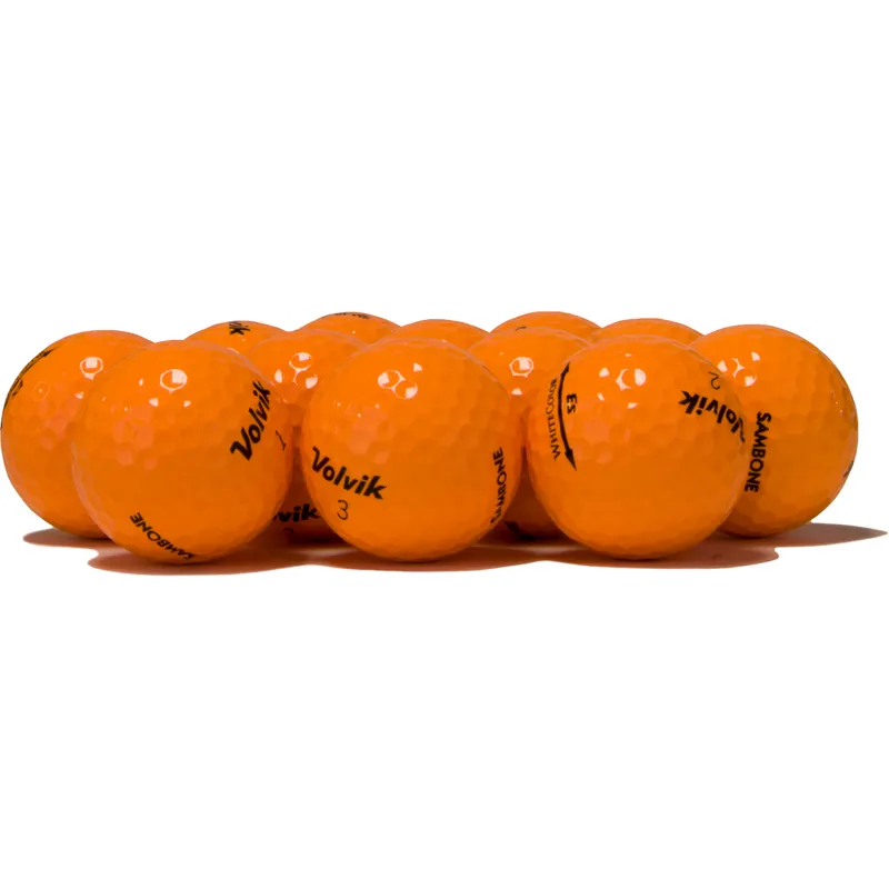 Volvik Prior Generation White Color S3 Orange Golf Balls