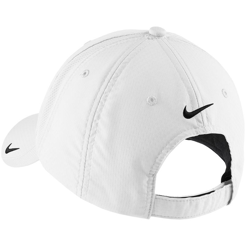 Nike Sphere Dry Performance Custom Logo Hat - White