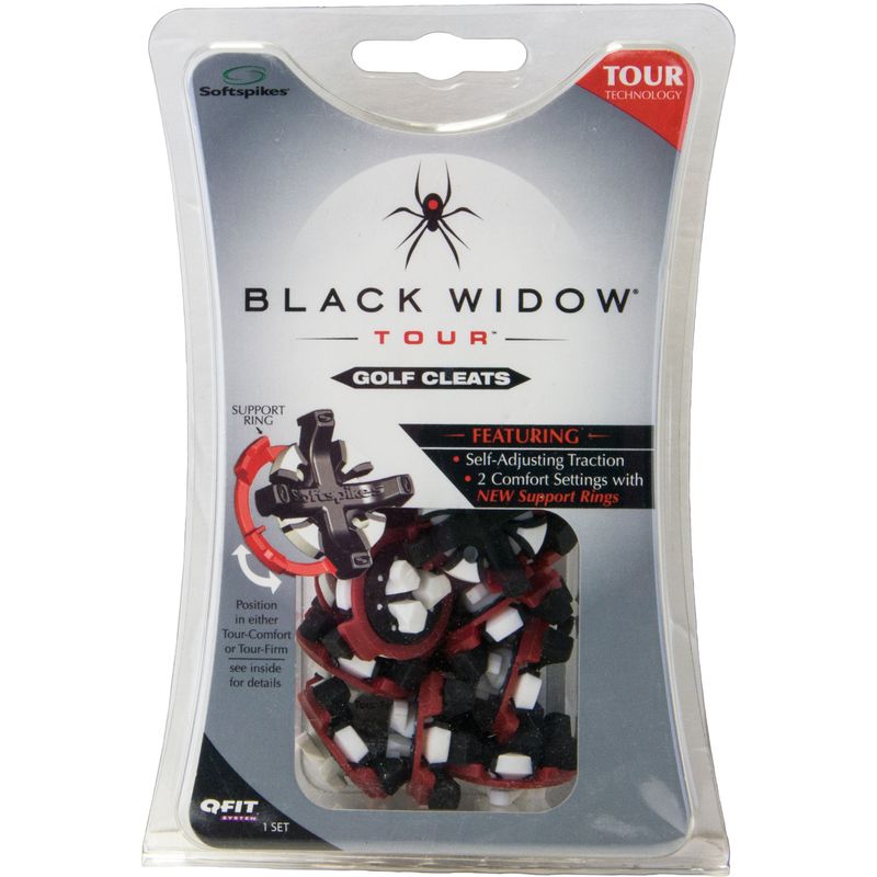 Softspikes Black Widow Tour Golf Spikes - Q-LOK
