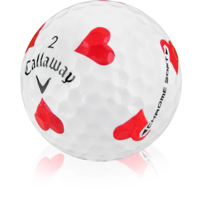 新品 2ダース Calloway CHROME SOFT X TRUVIS Callaway Golf Chrome Soft Truvis Hearts Golf Balls - Golfballs.com