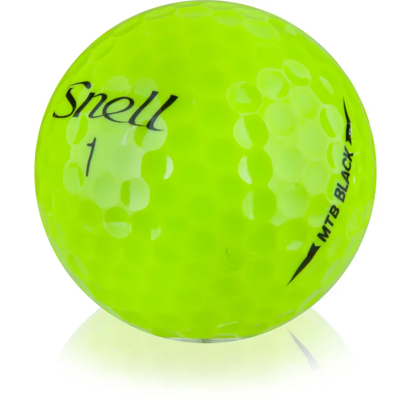 Snell Golf MTB Black Yellow Golf Balls - Golfballs.com