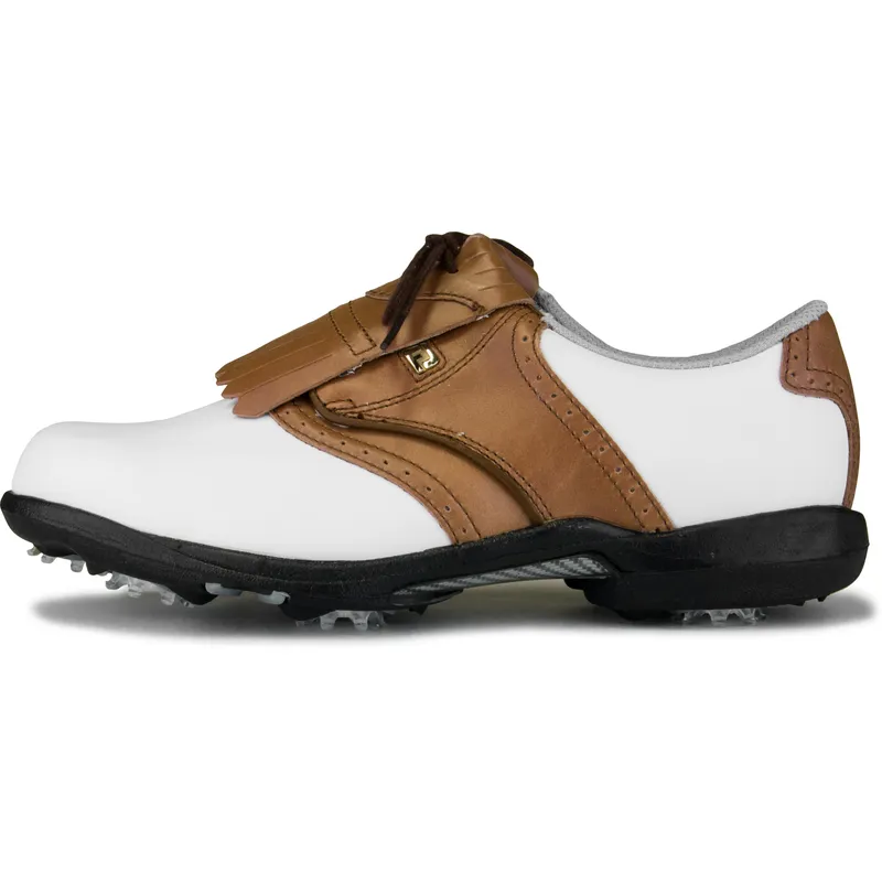 Dryjoy leather gold shoes 57662 10.5 Footjoy DryJoys Golf Shoes - White/brown/black Leather 10.5M  main image 4