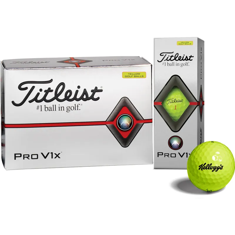Titleist Pro V1x 2023 Practice Yellow Practice - 1 Dozen