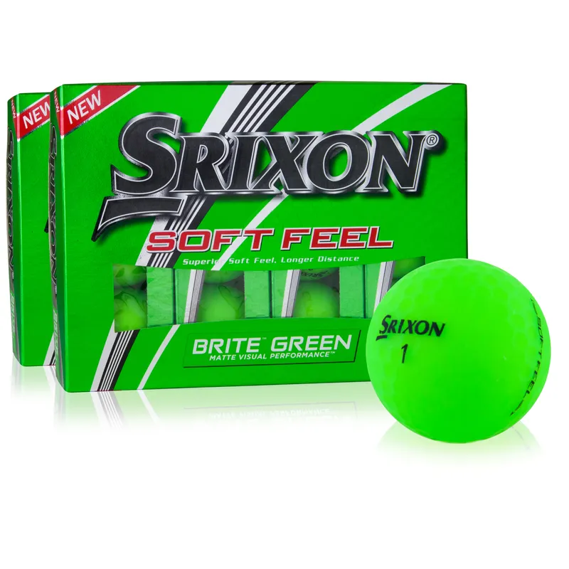 Srixon Soft Feel Brite Green Golf Ball - Buy 1 Get 1 Free - Golfballs.com