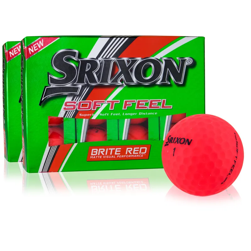 Srixon Soft Feel Brite Red Golf Ball - Buy 1 Get 1 Free - Golfballs.com