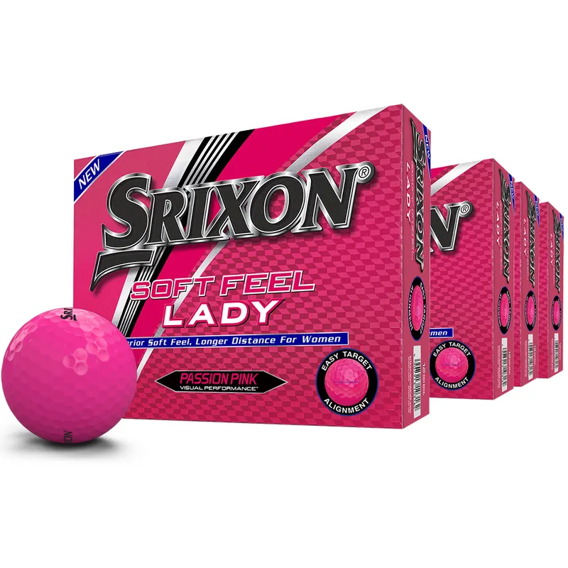 Srixon Soft Feel Lady Pink Golf Balls - Buy 2 Get 2 Free