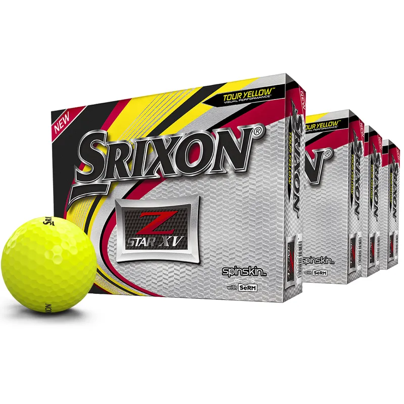 Srixon Z Star XV Yellow Golf Balls - Buy 2 DZ Get 2 Free