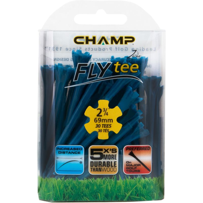 Champ Golf Zarma FLYtee - 2 3/4 Inch - Dark Blue - 30 CT