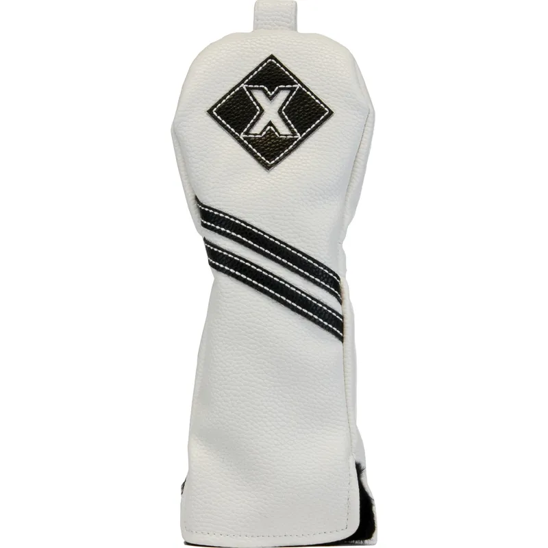 Housse De Tête De Club De Golf Universelle Noir Et Blanc - Modèle Hybride/rescue D'occasion