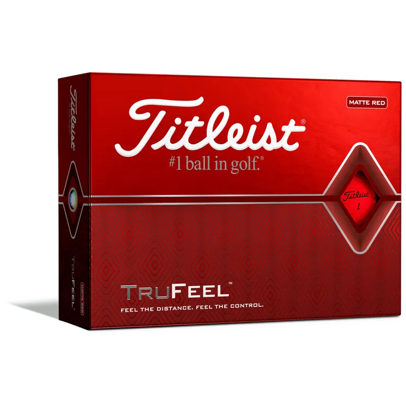 Titleist Prior Generation TruFeel Matte Red Golf Balls - Golfballs.com