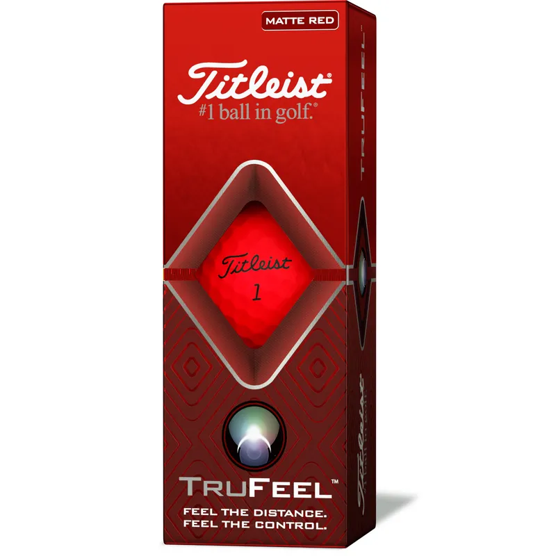 Titleist Prior Generation TruFeel Matte Red Golf Balls - Golfballs.com