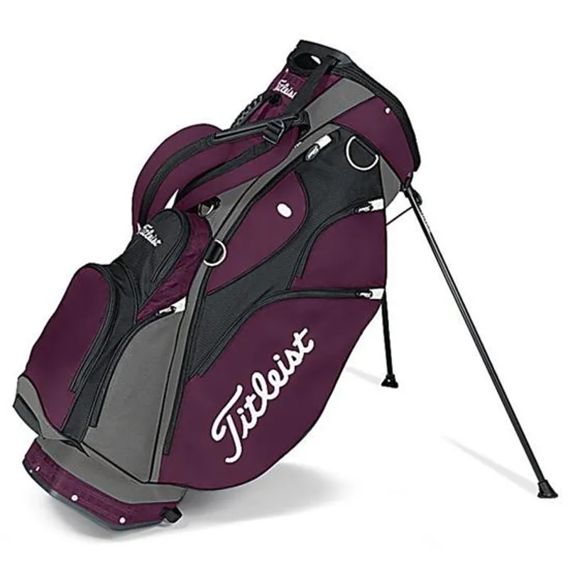 Titleist キャディバッグ ブラック パープル Titleist Premium Stand Bag - Golfballs.com