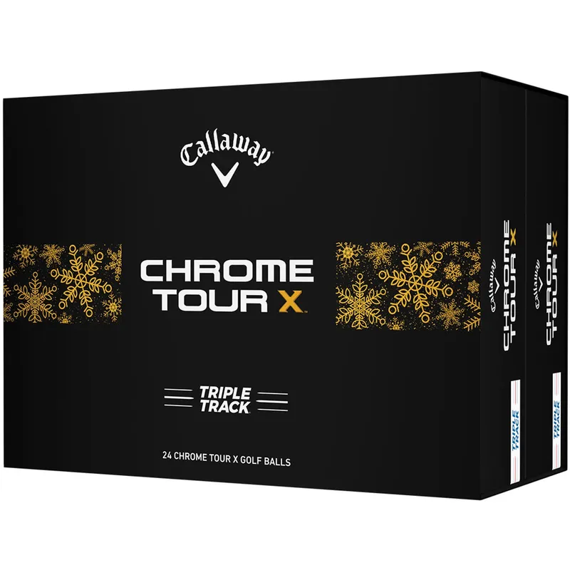 Callaway Golf Chrome Tour X Triple Track Holiday Double Dozen Golf Balls