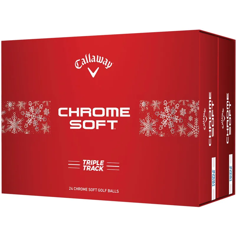 Callaway Golf Chrome Soft Triple Track Holiday Double Dozen Golf Balls