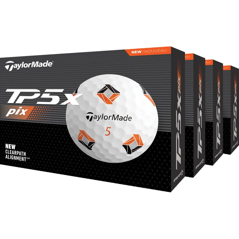 TaylorMade TP5x PIX 3.0 Golf Balls - Buy 3 DZ Get 1 DZ Free