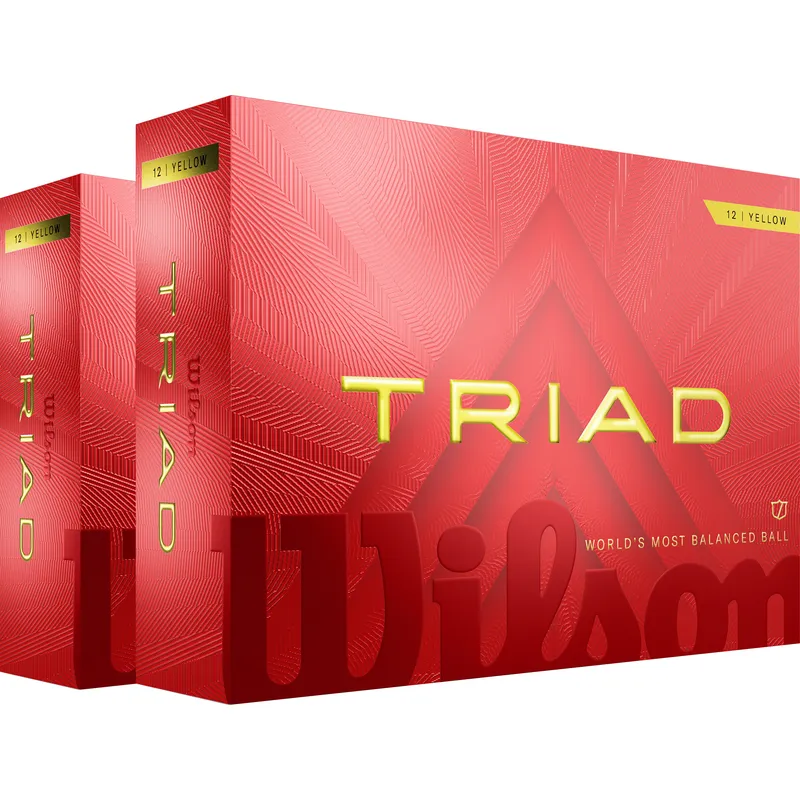 Wilson Triad Yellow Golf Balls