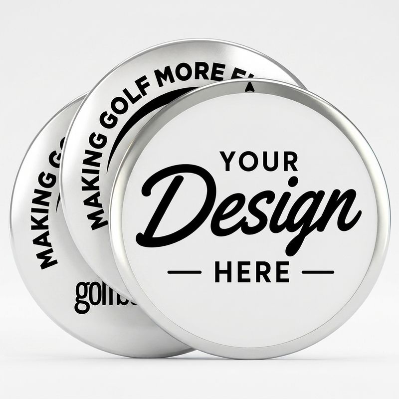 Golfballs.com Personalized Ball Markers - 3 Pack White