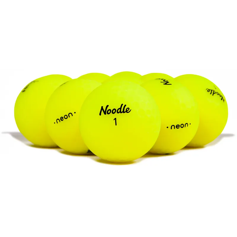 Taylor Made Noodle Neon Matte Yellow Golf Balls - Golfballs.com