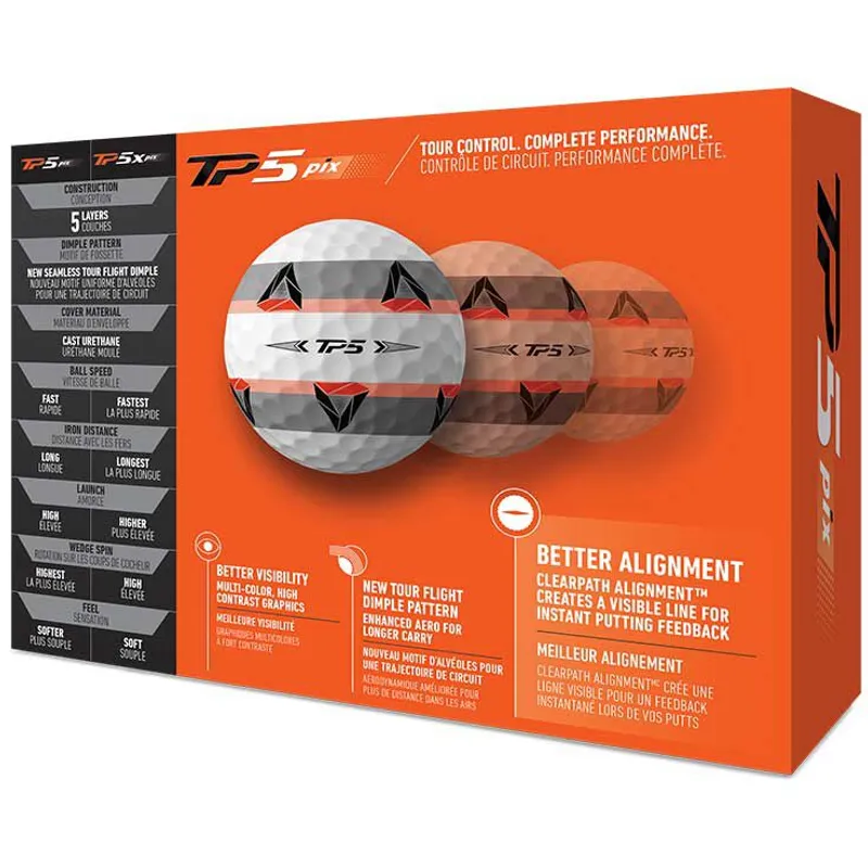 TaylorMade 2021 TP5 PIX 2.0 Golf Balls - Golfballs.com