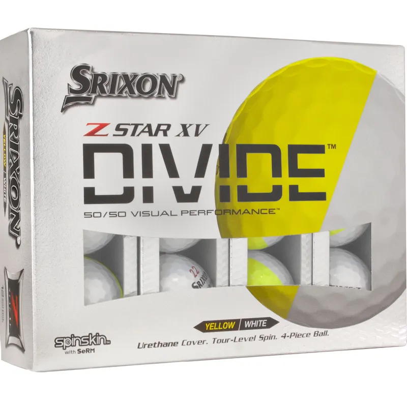 Srixon Z-Star XV Divide White/Yellow Golf Balls