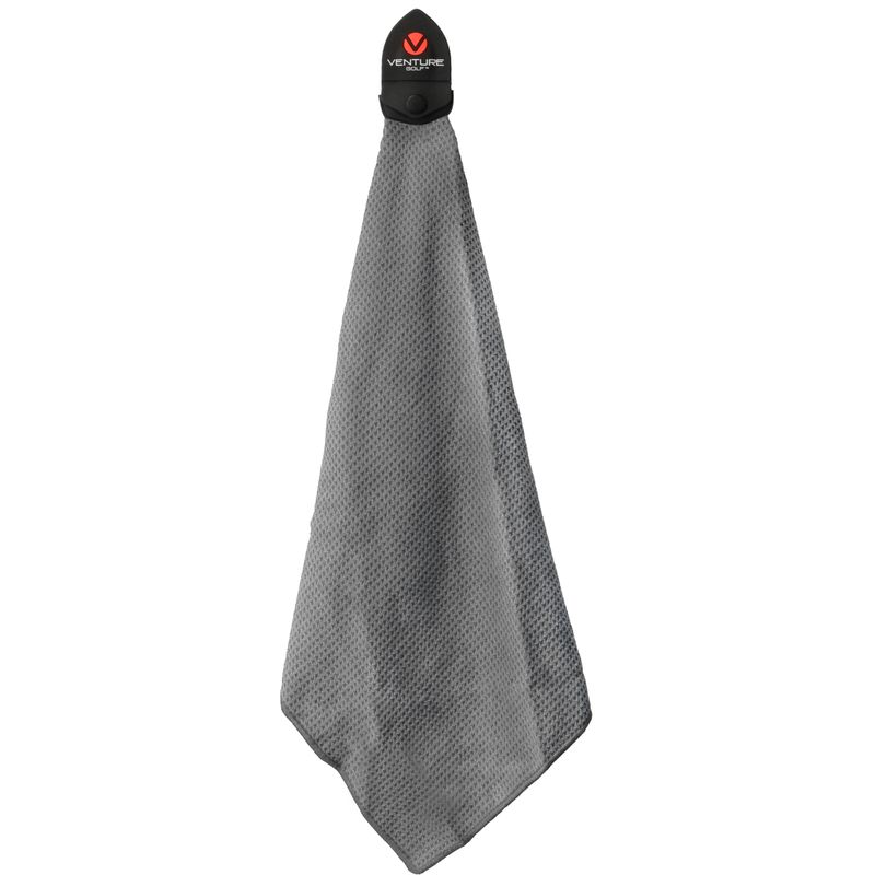 Venture Golf Microfiber Magnetic Towel - Grey