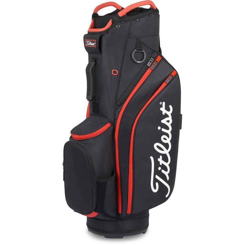 Titleist Cart 14 Cart Bag Black-Black-Red