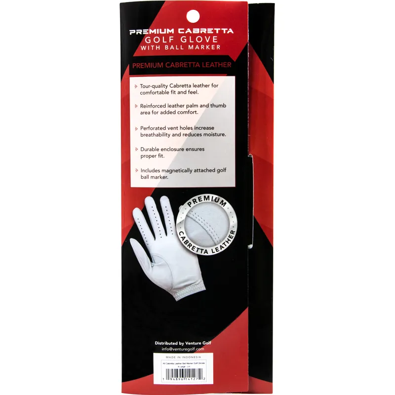 Pearl White OTG Premium Cabretta Leather Golf Glove | Free UK Delivery