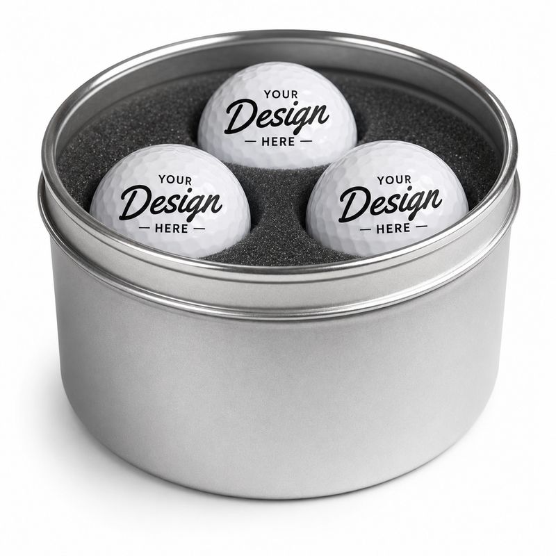 Golfballs.com 3-Ball Gift Tin - Blank