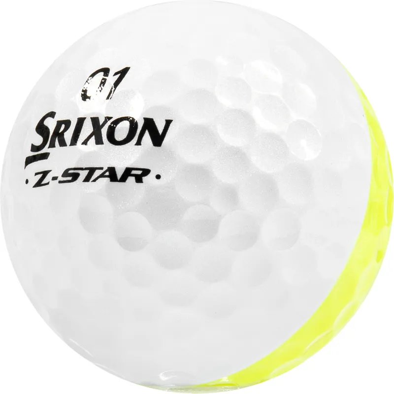 Srixon Z-Star 8 Divide White/Yellow Golf Balls - Golfballs.com