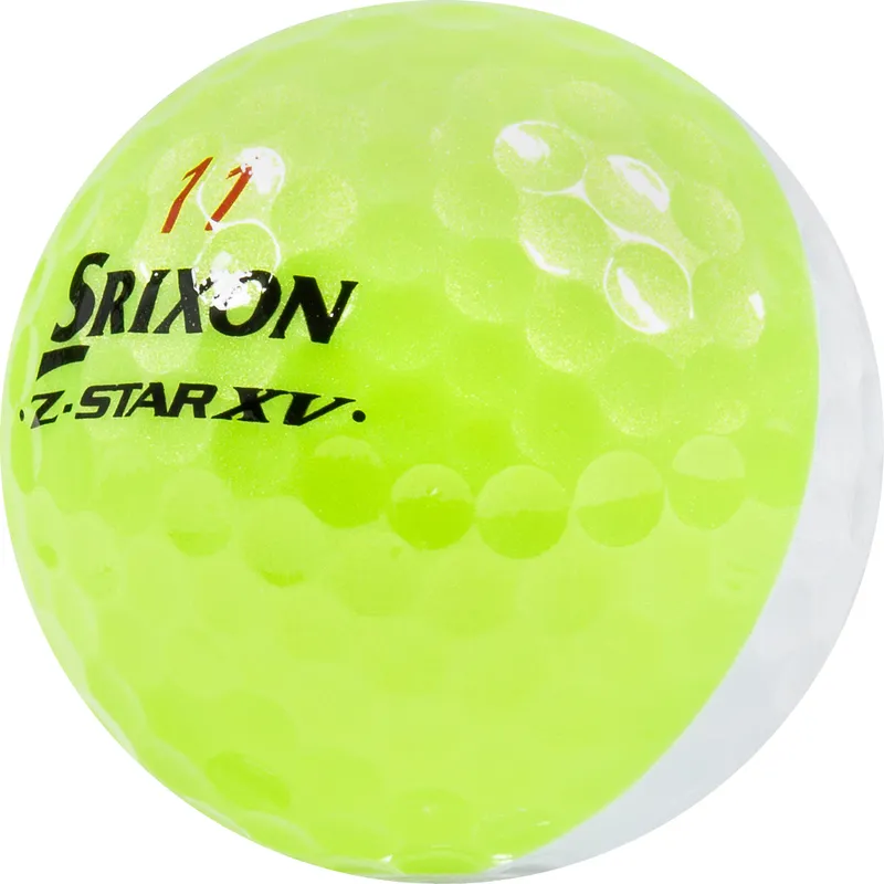 Srixon Z-Star XV 8 Divide White/Yellow Golf Balls - Golfballs.com