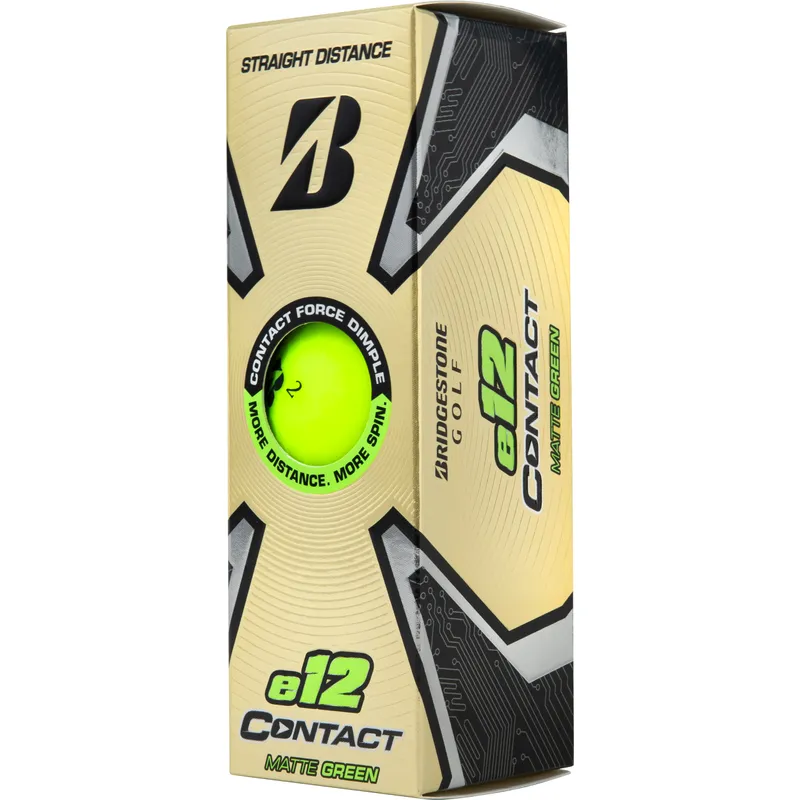 Bridgestone e12 Contact Green Golf Balls - Golfballs.com