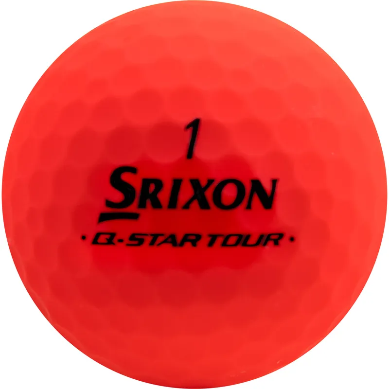 Srixon Q Star Tour Divide Matte Red Golf Balls in Mint Condition, AAAAA Quality