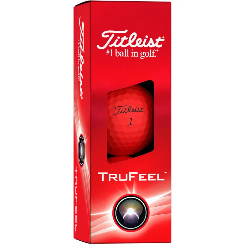 Titleist TruFeel Matte Red Golf Balls - Golfballs.com