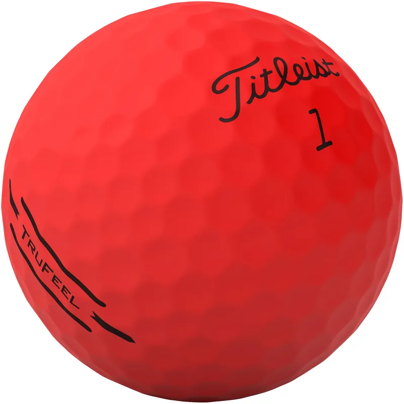 Titleist TruFeel Matte Red Golf Balls - Golfballs.com