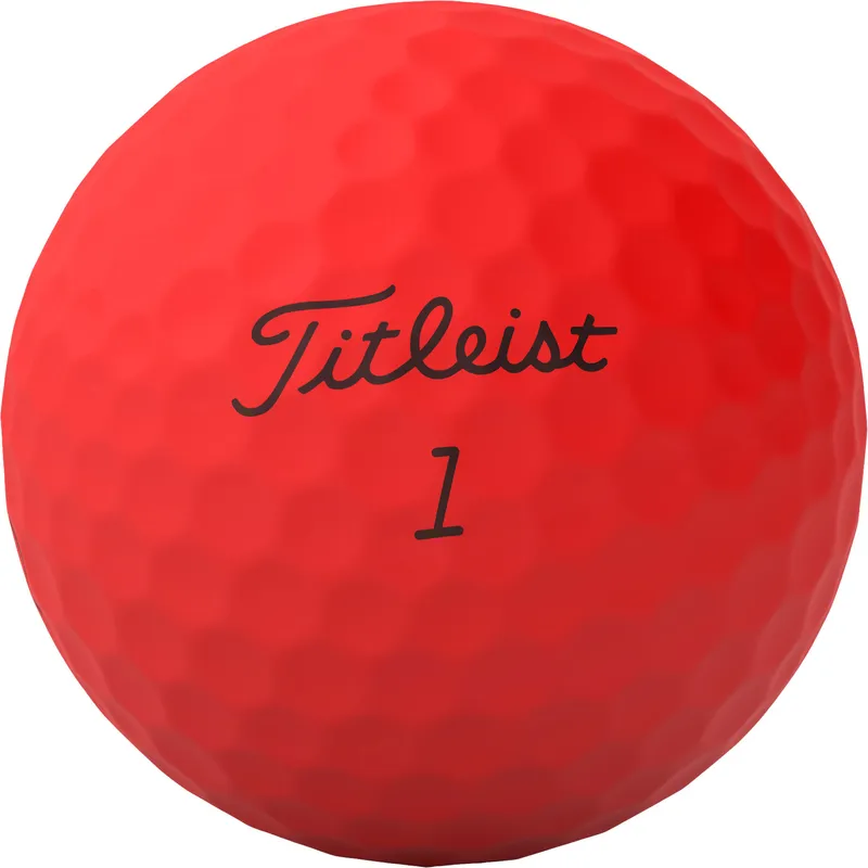 Titleist TruFeel Matte Red Golf Balls - Golfballs.com