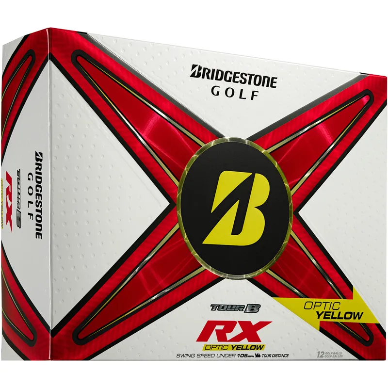 Bridgestone Tour B RX Yellow Golf Balls 2024 Model