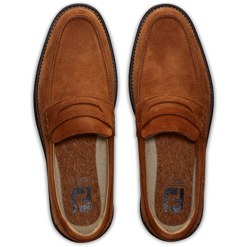 FootJoy Suede Loafers FootJoy Club Casuals Suede Loafer Shoes Chocolate 79063  main image 3