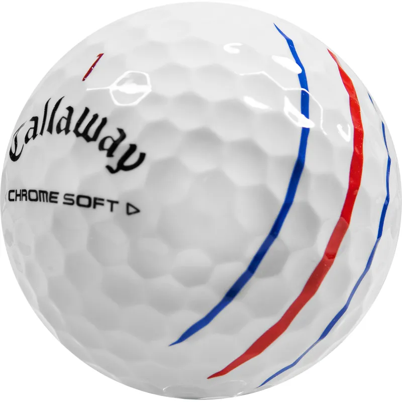 [L0F-03A] Callaway CHROME SOFT Triple track 2019年モデル ホワイト 30球 キャロウェイ クロムソフト ロストボール Chrome Soft Golf Balls