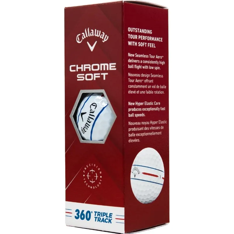 Callaway Golf 2024 Chrome Soft 360 Triple Track Golf Balls