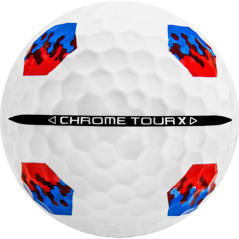 Callaway Golf Chrome Tour X Blue/Red TruTrack Golf Balls