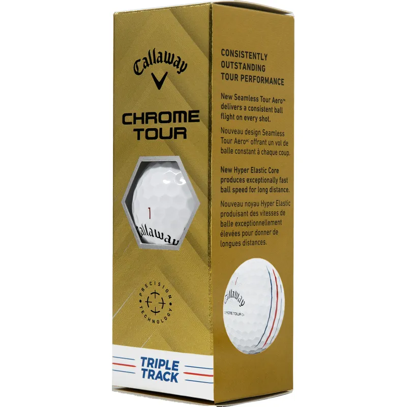 Callaway Golf 2024 Chrome Tour Triple Track Golf Balls - Golfballs.com