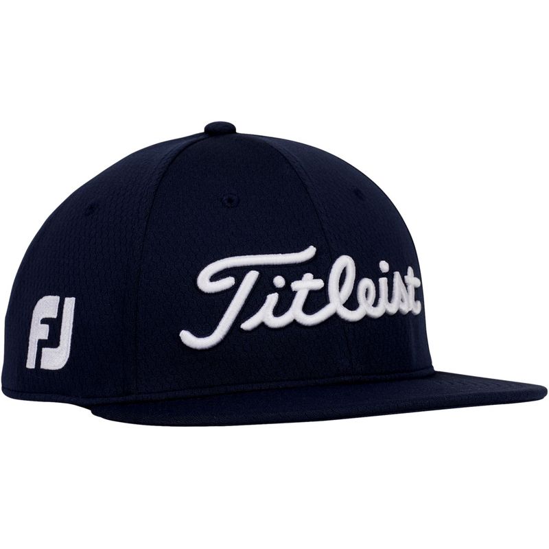 Titleist Tour Elite Flat Bill Hat - Navy-White