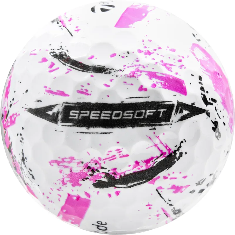 TaylorMade SpeedSoft Ink Pink Golf Balls - Golfballs.com