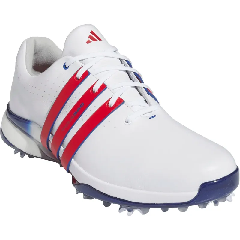 Adidas Tour360 Boost Mens Golf Shoes White Black Blue Solar Red 10.5 adidas Men main image 3