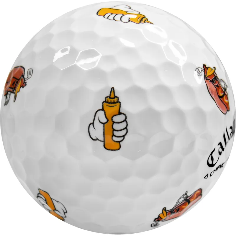 Callaway Golf Chrome Tour Truvis Hot Dog Golf Balls - Golfballs.com