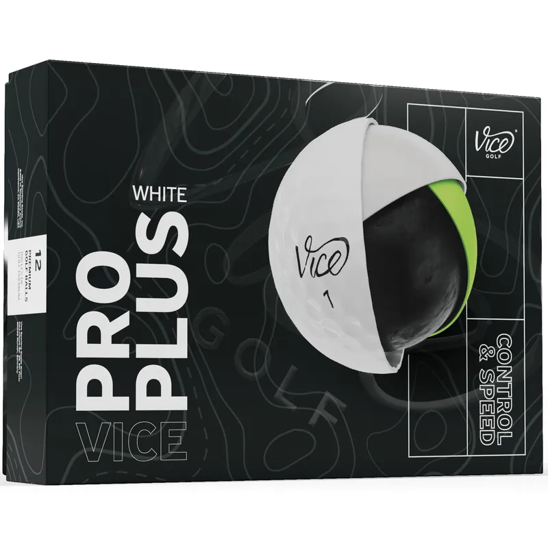 Vice Pro Plus Golf Balls - White